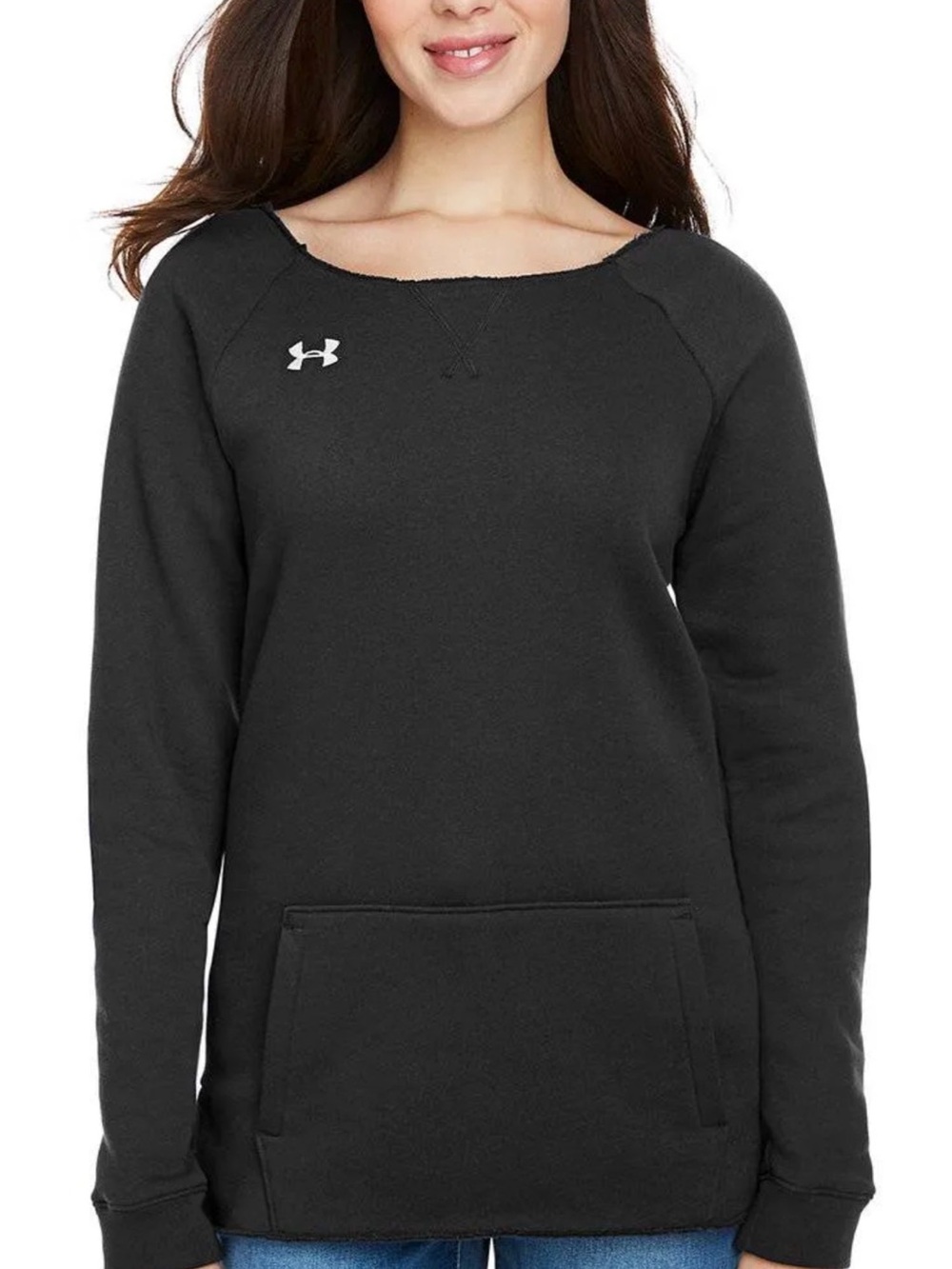 Under Armour Women’s Black Crewneck Fleece Sweatshirt